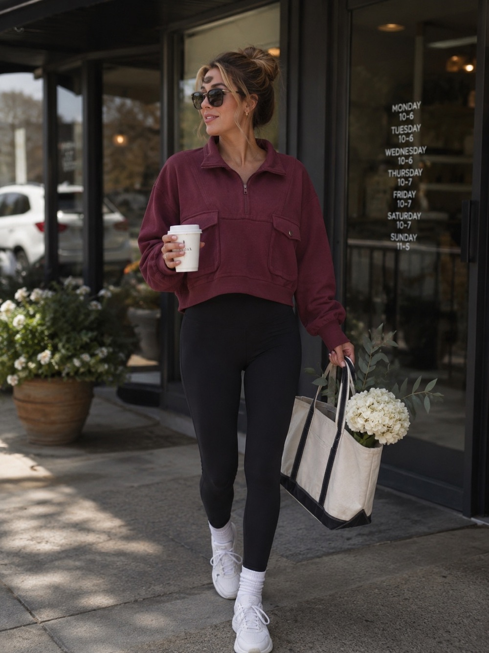 Boutique Brand Sz 2XL Maroon 1/4 Zip Sweatshirt 3/4 Sleeve Raw Hems
